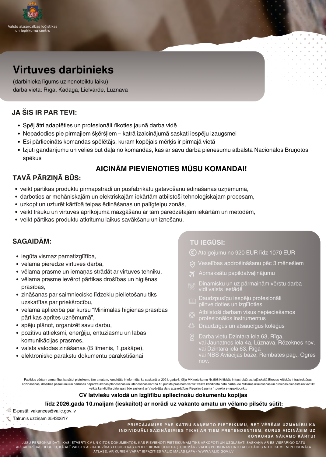 Virtuves darbinieks