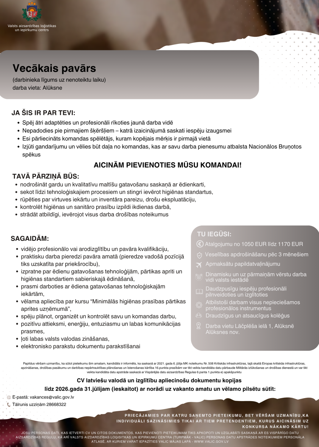 Vecākais pavārs (Alūksne)