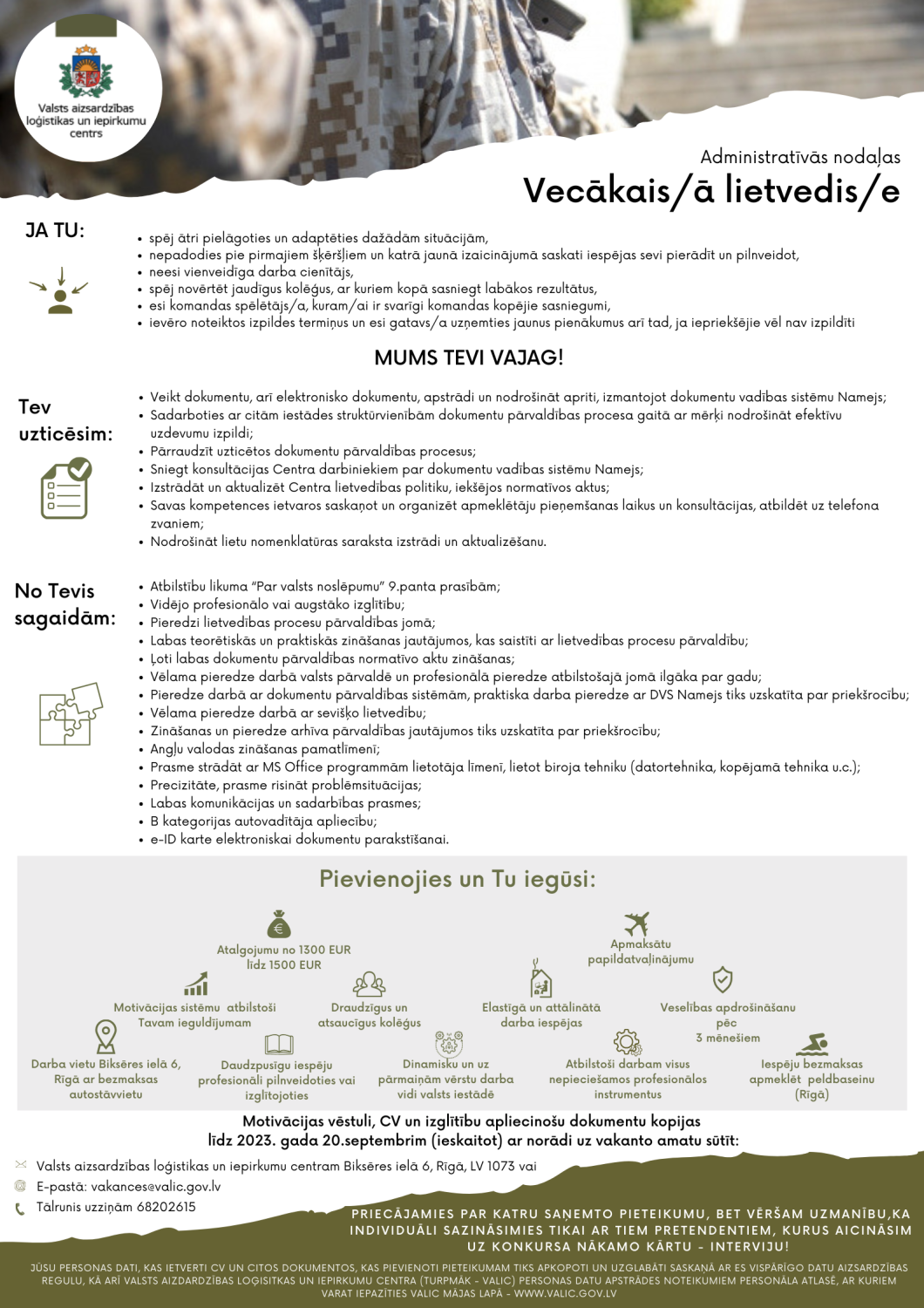 AN vecākais lietvedis