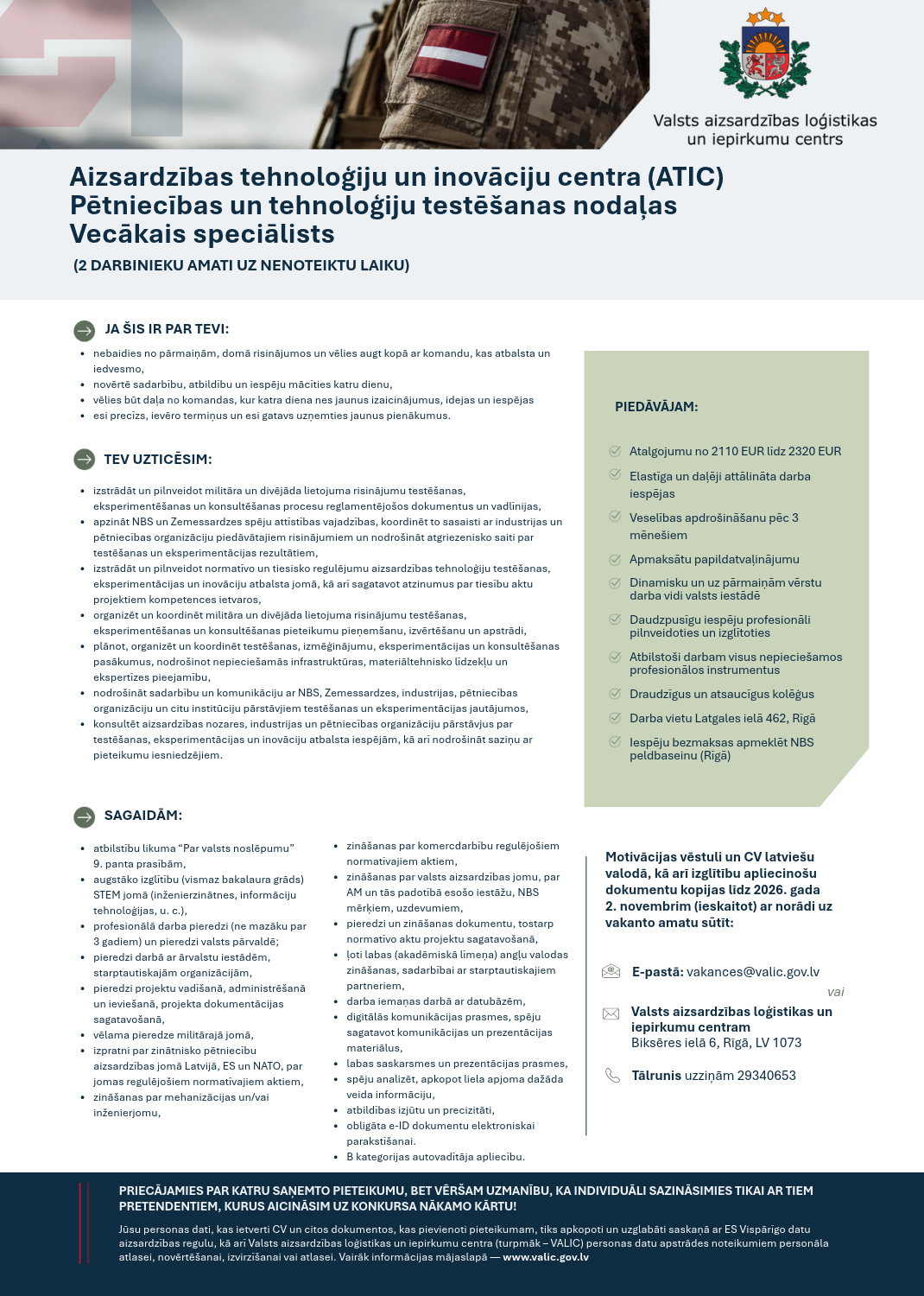 PTTN - vecākais speciālists