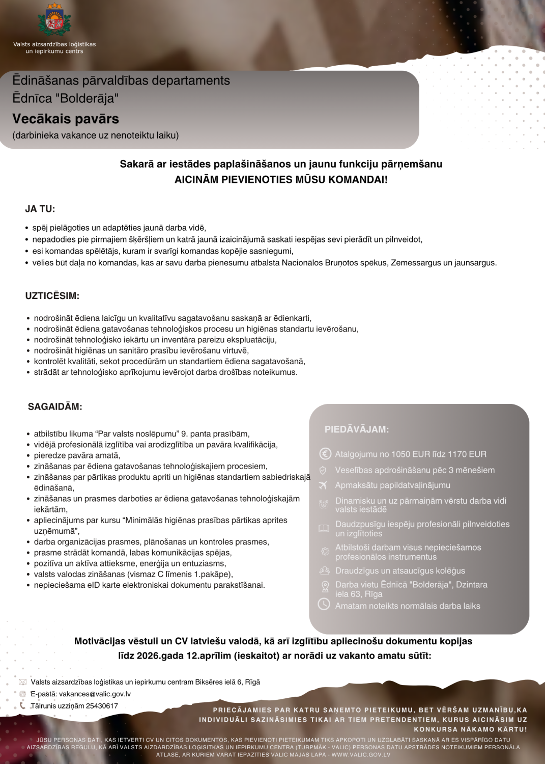 vec. pavārs Bolderāja