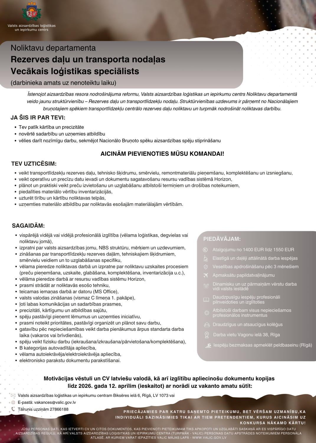 vec.loģ.spec.rezerves daļas