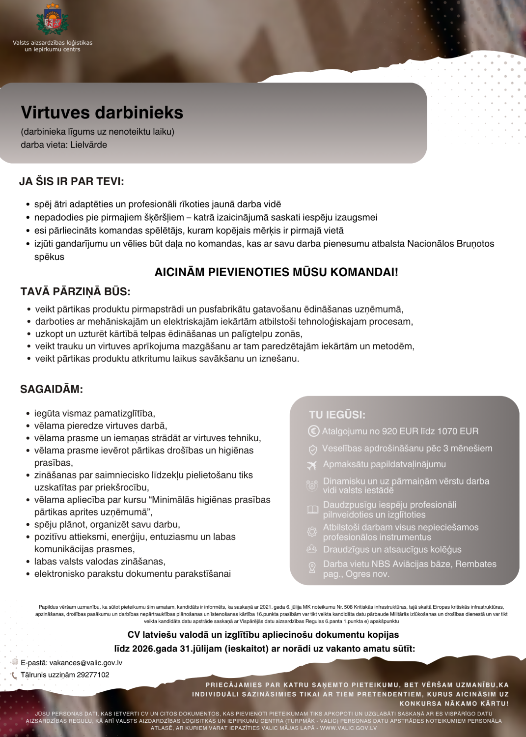 virtuves darb Lielv